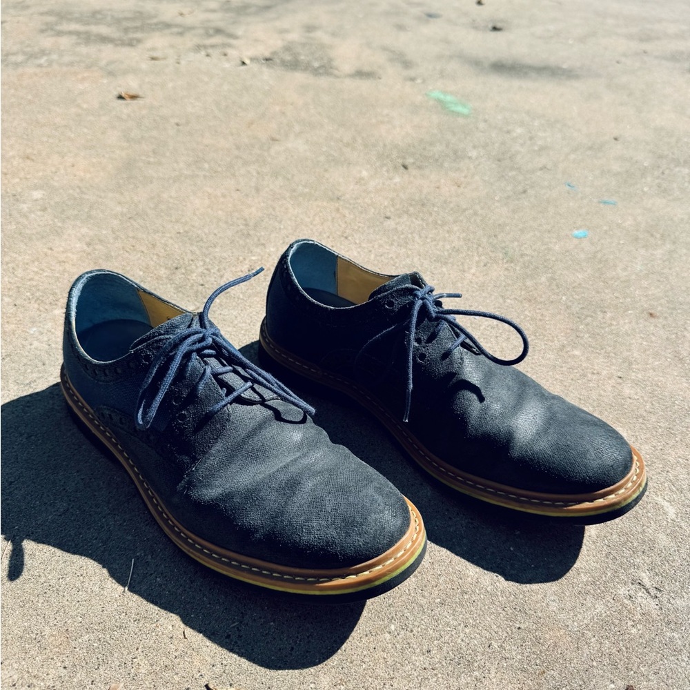 Robert Graham Bethune 3 Blue Lace Up Casual Shoes Men's Size 8D